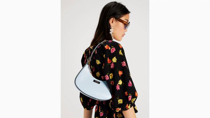 žene Kate Spade akvarel plavi sam ikona mali kabriolet crossbody pribor 04HN164