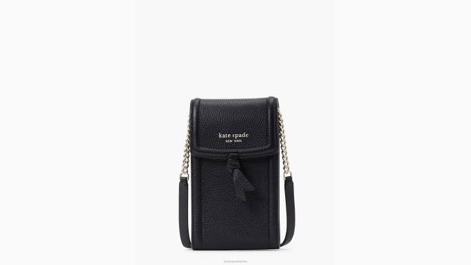 žene Kate Spade crno knott sjever jug ​​phone crossbody pribor 04HN104