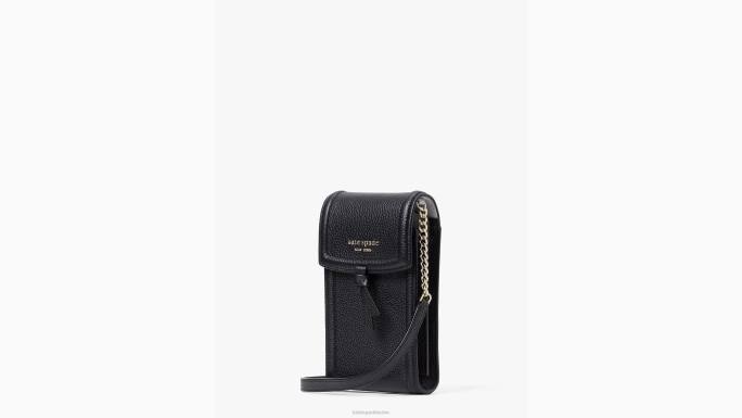 žene Kate Spade crno knott sjever jug ​​phone crossbody pribor 04HN104