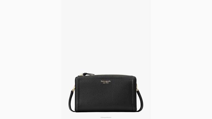 žene Kate Spade crno knott small crossbody pribor 04HN85
