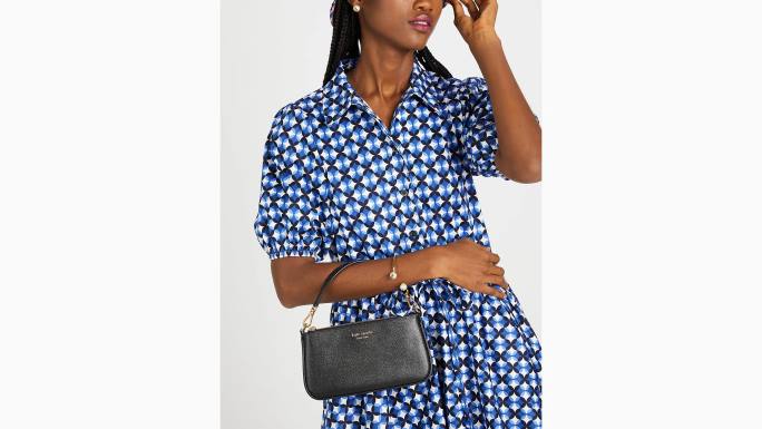 žene Kate Spade crno morgan east west crossbody pribor 04HN148