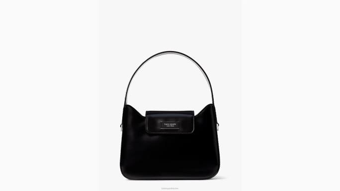žene Kate Spade crno sam icon kožna mini hobo torba pribor 04HN36