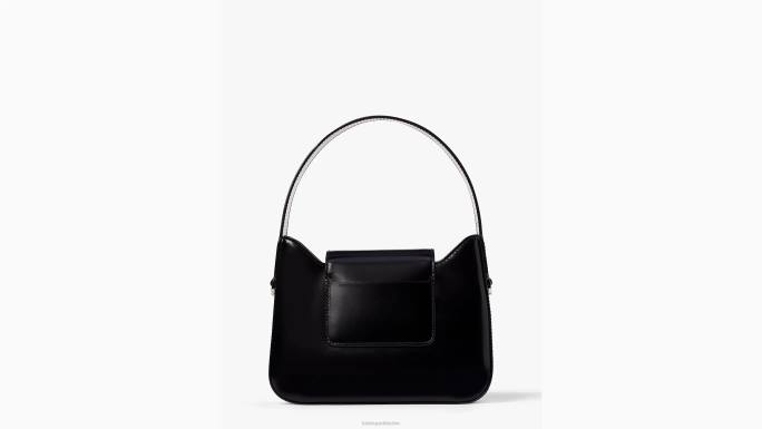 žene Kate Spade crno sam icon kožna mini hobo torba pribor 04HN36