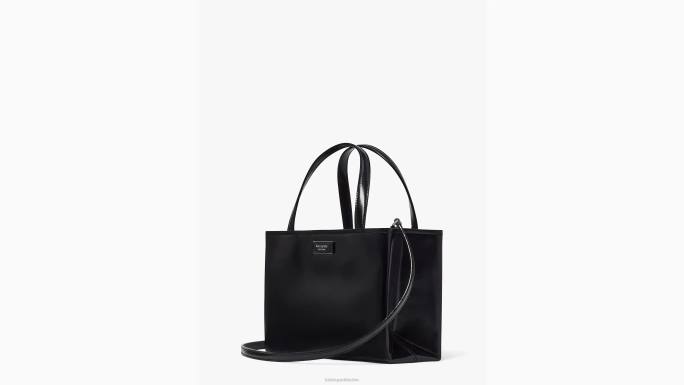 žene Kate Spade crno sam icon mala kožna torba pribor 04HN220