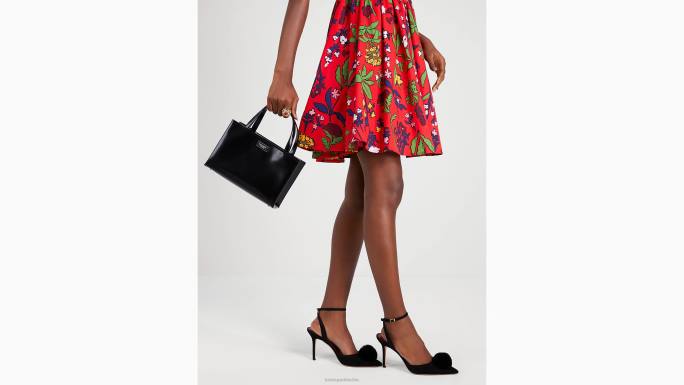 žene Kate Spade crno sam icon mala kožna torba pribor 04HN220