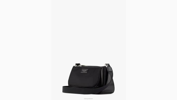 žene Kate Spade crno sam ikona ksnyl najlon istok zapad srednje preko tijela pribor 04HN245