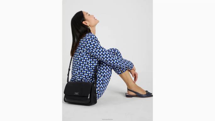 žene Kate Spade crno sam ikona ksnyl najlonska srednja kurirska torba pribor 04HN210