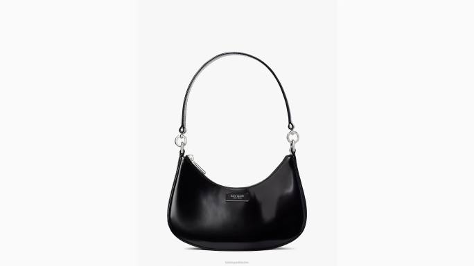 žene Kate Spade crno sam ikona mali kabriolet crossbody pribor 04HN165