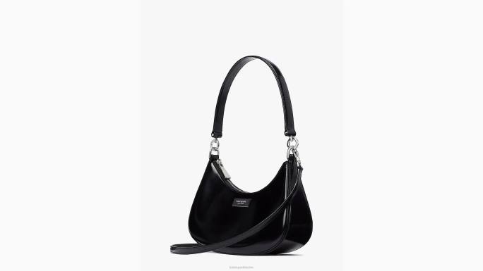 žene Kate Spade crno sam ikona mali kabriolet crossbody pribor 04HN165