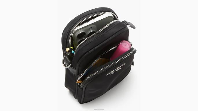 žene Kate Spade crno sam ksnyl najlon sjever jug ​​telefon crossbody pribor 04HN77