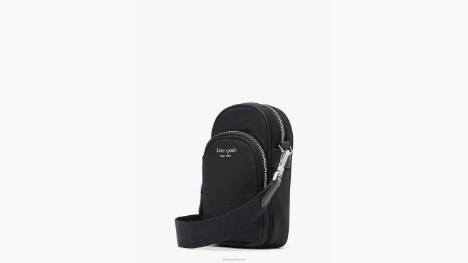 žene Kate Spade crno sam ksnyl najlon sjever jug ​​telefon crossbody pribor 04HN77