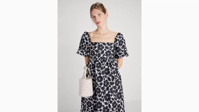 žene Kate Spade iridescent multi žubor biserom ukrašena mala bucket torbica pribor 04HN323