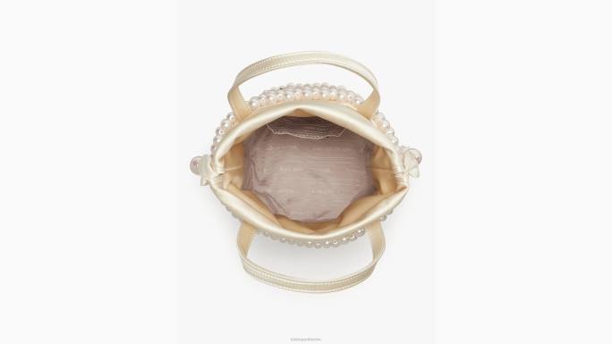 žene Kate Spade iridescent multi žubor biserom ukrašena mala bucket torbica pribor 04HN323