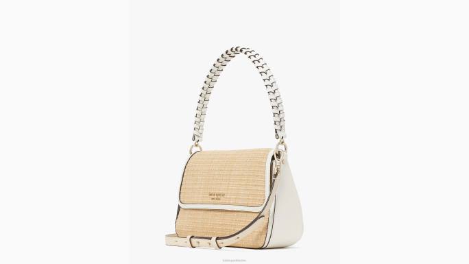 žene Kate Spade krema multi hudson straw srednje kabriolet torba za rame pribor 04HN26