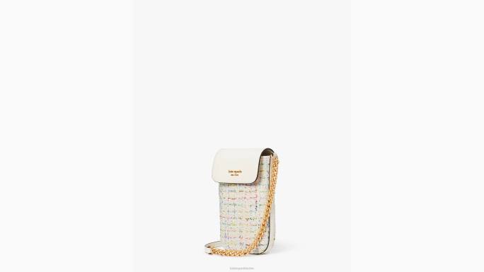 žene Kate Spade krema multi steffie tweed sjever jug ​​telefon crossbody pribor 04HN47