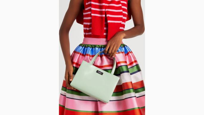 žene Kate Spade krema od pistacija sam icon mala kožna torba pribor 04HN217