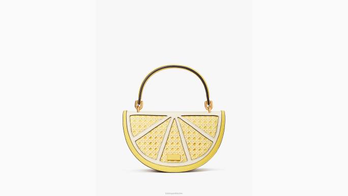 žene Kate Spade maslačak žuti multi lemon drop pleteni 3d crossbody pribor 04HN97