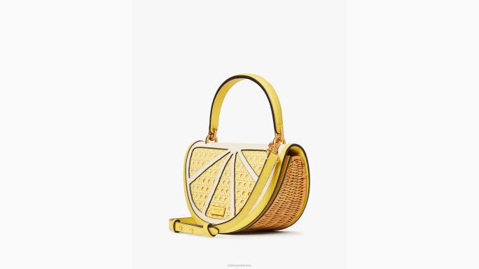 žene Kate Spade maslačak žuti multi lemon drop pleteni 3d crossbody pribor 04HN97
