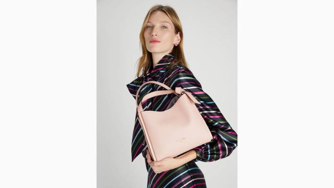 žene Kate Spade mochi ružičasta knott srednja torba preko tijela pribor 04HN125
