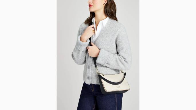 žene Kate Spade pergamena multi hudson colorblocked srednje kabriolet crossbody pribor 04HN273