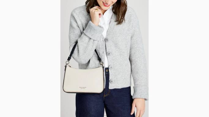 žene Kate Spade pergamena multi hudson colorblocked srednje kabriolet crossbody pribor 04HN273