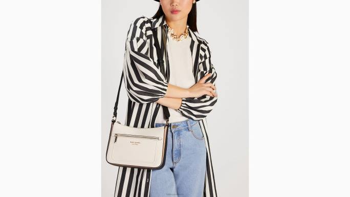žene Kate Spade pergamena multi hudson colorblocked srednje križno tijelo pribor 04HN119