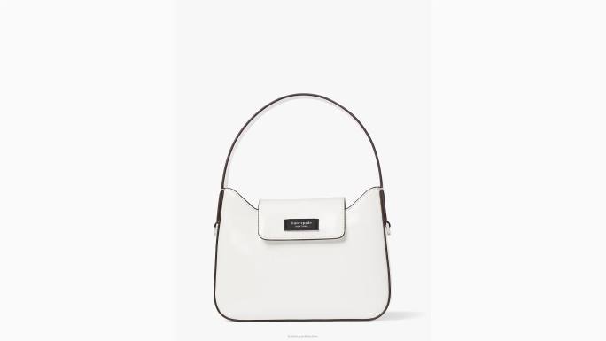 žene Kate Spade prava bijela sam icon kožna mini hobo torba pribor 04HN37