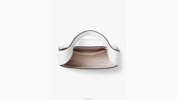 žene Kate Spade prava bijela sam icon kožna mini hobo torba pribor 04HN37