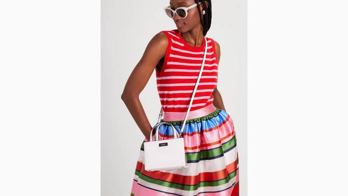 žene Kate Spade prava bijela sam icon kožna mini torba pribor 04HN199