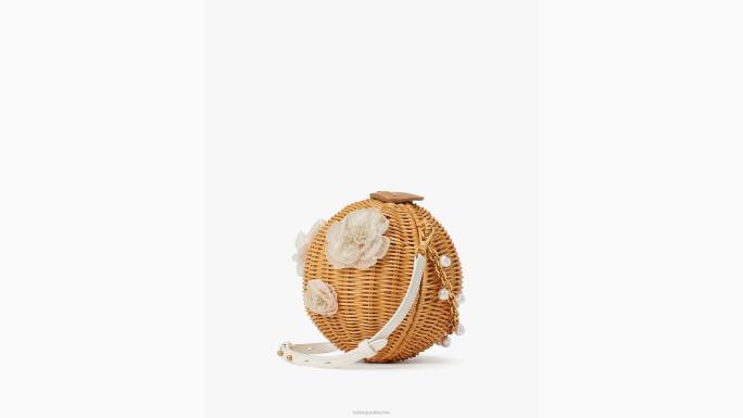 žene Kate Spade prirodni multi svadbeni buket od pruća lampion crossbody pribor 04HN301