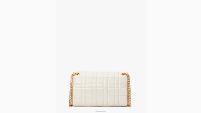 žene Kate Spade slonovača evelyn prošivena srednja preklopna torba za rame pribor 04HN318