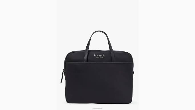 žene Kate Spade crno sam ksnyl najlonska univerzalna torba za prijenosno računalo pribor 04HN117