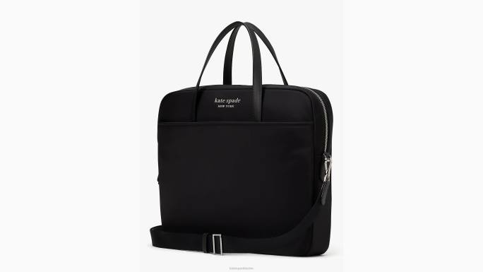 žene Kate Spade crno sam ksnyl najlonska univerzalna torba za prijenosno računalo pribor 04HN117