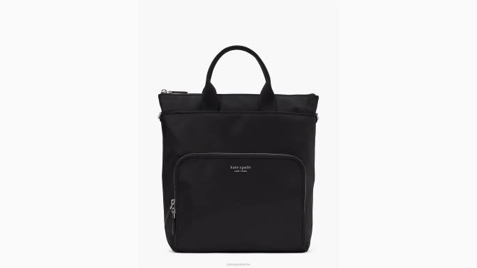 žene Kate Spade crno sam ksnyl najlonski kabriolet ruksak pribor 04HN70