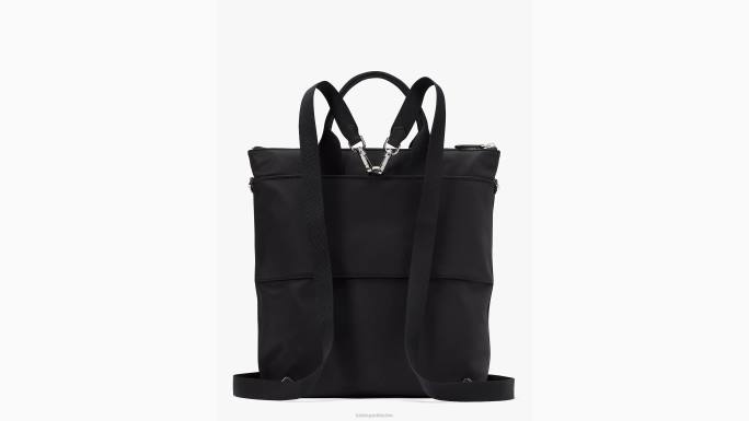 žene Kate Spade crno sam ksnyl najlonski kabriolet ruksak pribor 04HN70