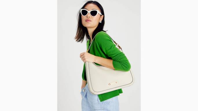 žene Kate Spade aureola bijela gramercy srednja hobo torba pribor 04HN183