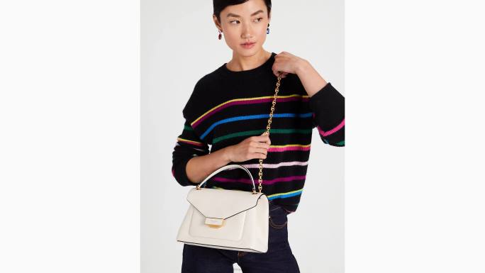 žene Kate Spade aureola bijela gramercy srednje konvertibilna torba za rame pribor 04HN314
