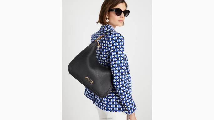 žene Kate Spade crno gramercy srednja hobo torba pribor 04HN185