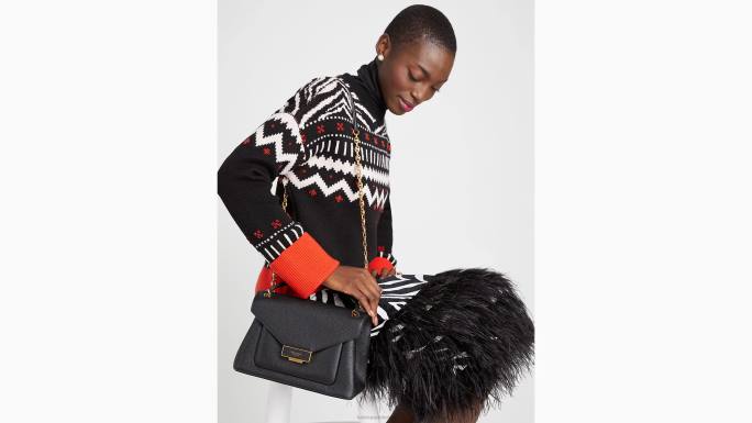 žene Kate Spade crno gramercy srednje konvertibilna torba za rame pribor 04HN315