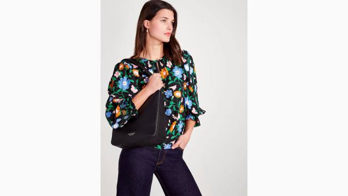 žene Kate Spade crno hudson velika hobo torba pribor 04HN95