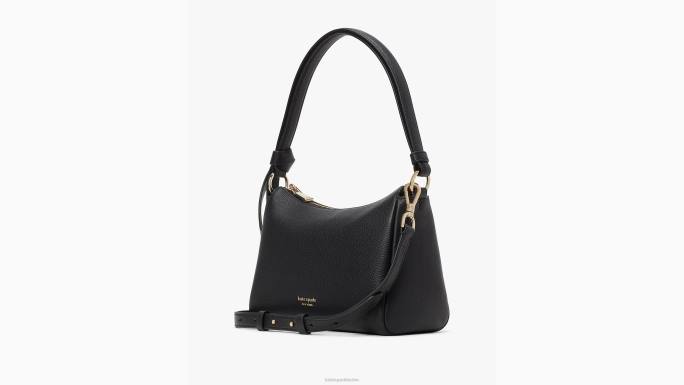 žene Kate Spade crno knott srednja torba za rame pribor 04HN239