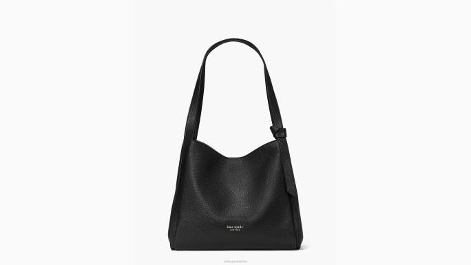 žene Kate Spade crno knott velika torba za rame pribor 04HN143