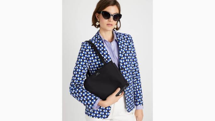 žene Kate Spade crno sam icon ksnyl najlonska srednja torba za rame pribor 04HN300
