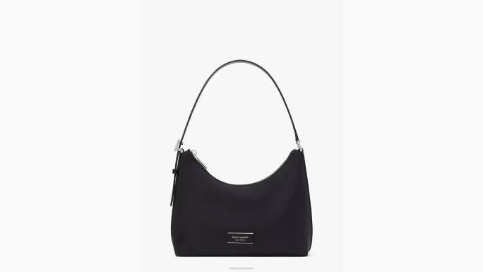 žene Kate Spade crno sam ikona ksnyl najlonska mala torba za rame pribor 04HN226