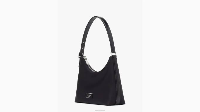 žene Kate Spade crno sam ikona ksnyl najlonska mala torba za rame pribor 04HN226