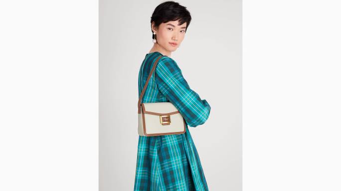 žene Kate Spade halo bijeli multi katy colorblocked srednja torba za rame pribor 04HN297
