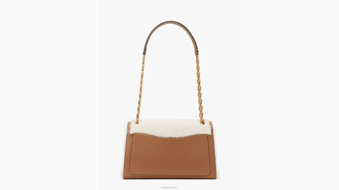 žene Kate Spade krema multi gramercy shearling srednje konvertibilna torba za rame pribor 04HN338