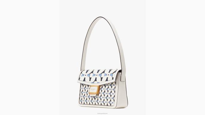 žene Kate Spade krema multi katy patio tile srednja torba za rame pribor 04HN267
