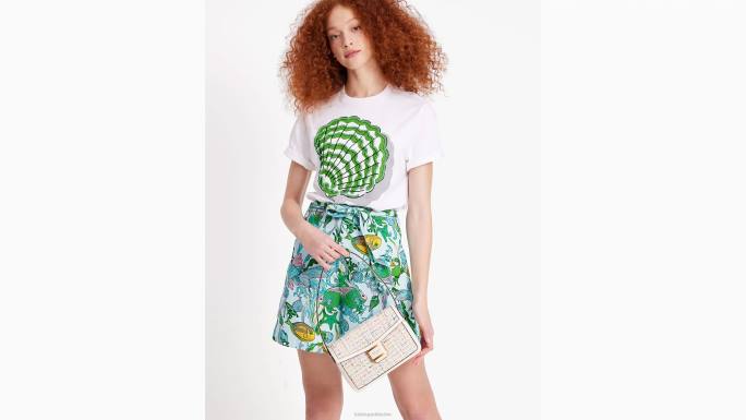 žene Kate Spade krema multi srednja torba preko ramena od katy tvida pribor 04HN49
