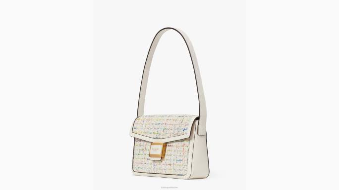 žene Kate Spade krema multi srednja torba preko ramena od katy tvida pribor 04HN49